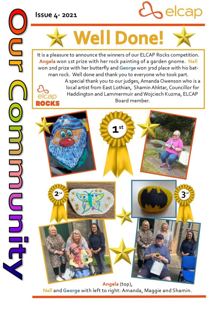 We are happy to present ELCAP's Our Community Newsletter for July/August 2021.